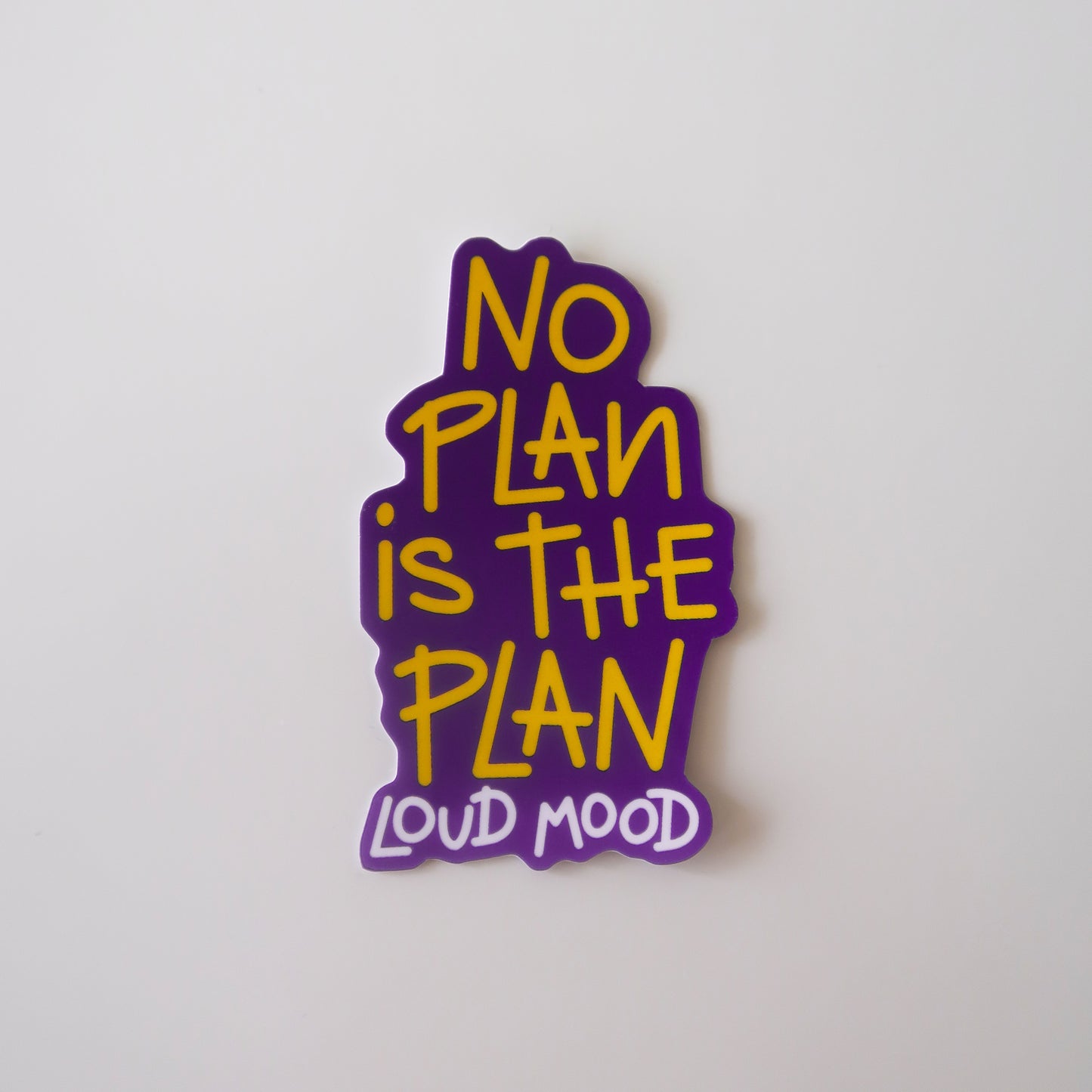 NO PLAN STICKER