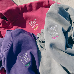 ONE LIFE RETRO HOODIE