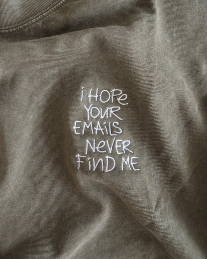 NO EMAILS