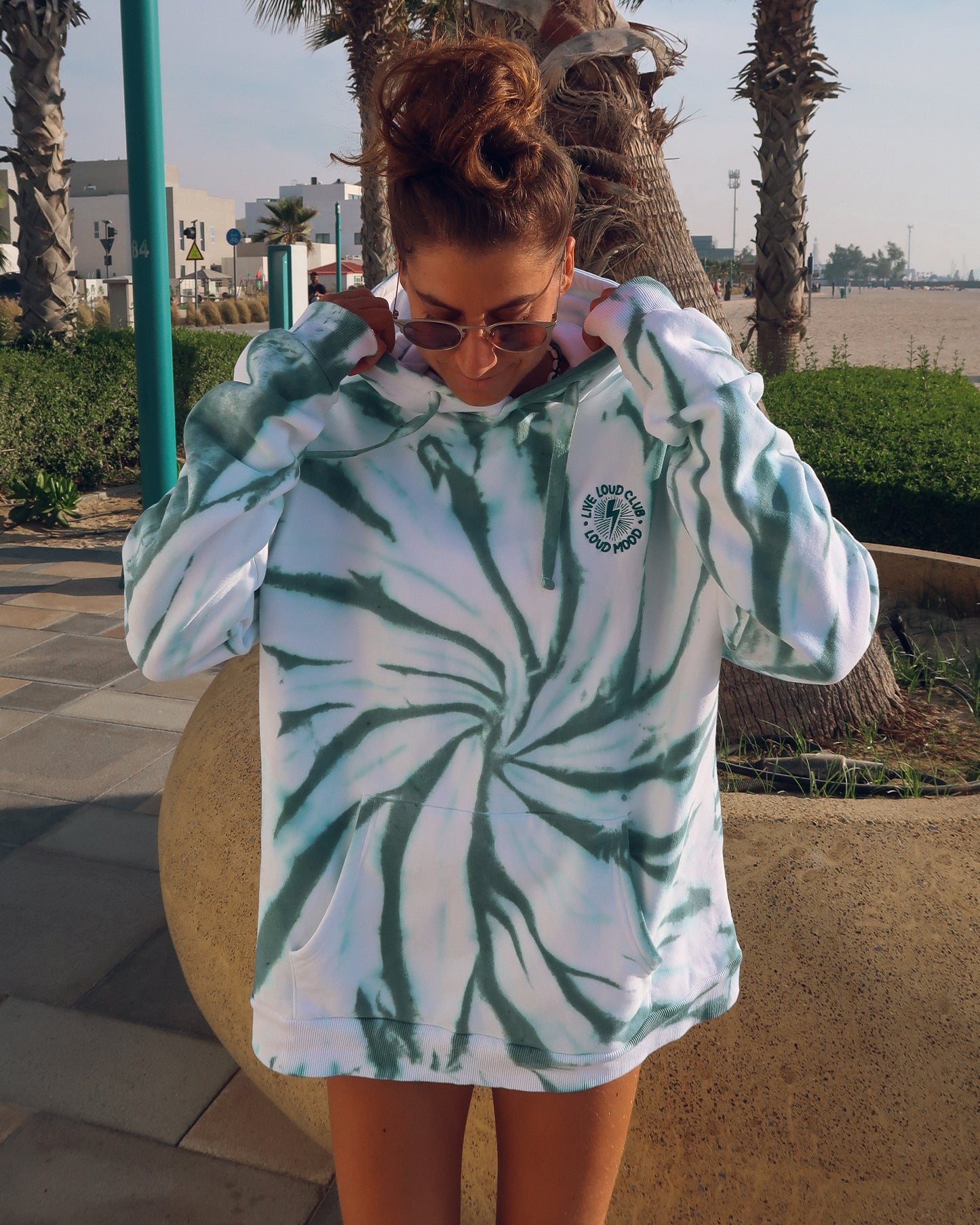 TEAL LIVE LOUD CLUB HOODIE