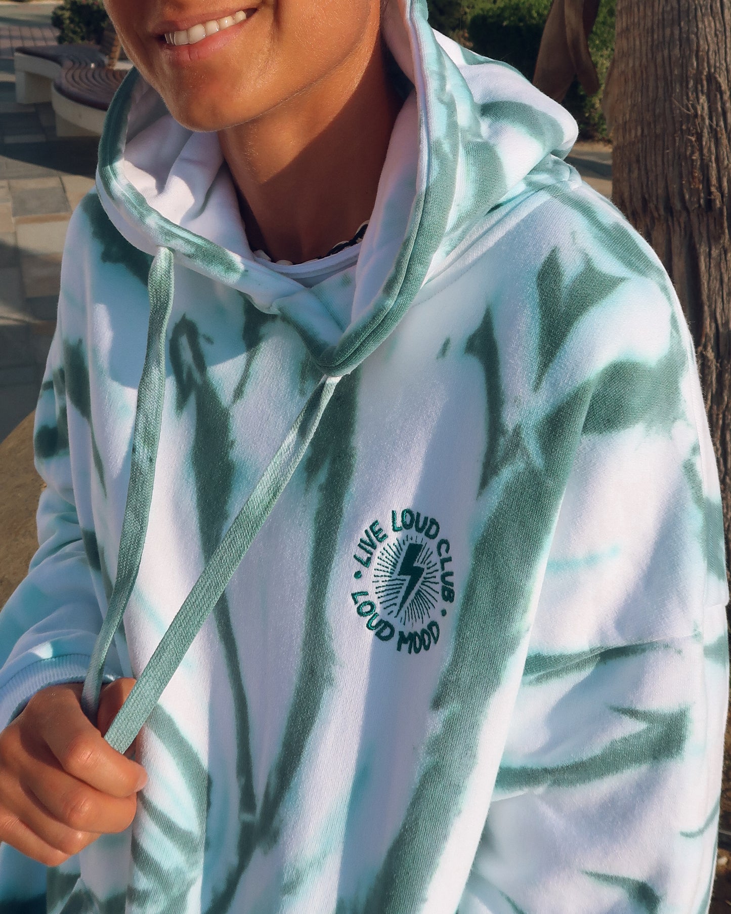 TEAL LIVE LOUD CLUB HOODIE