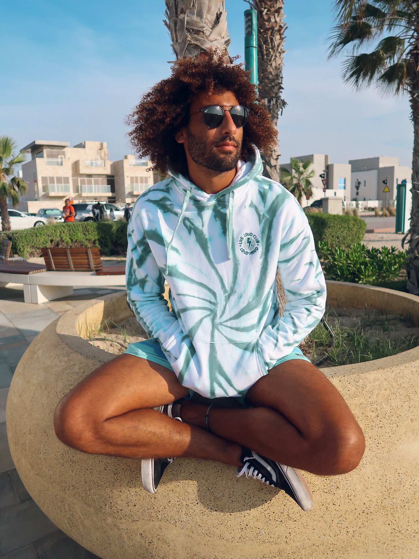 TEAL LIVE LOUD CLUB HOODIE