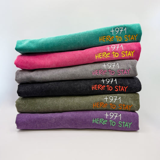 PRE-ORDER +971 HERE TO STAY TEE