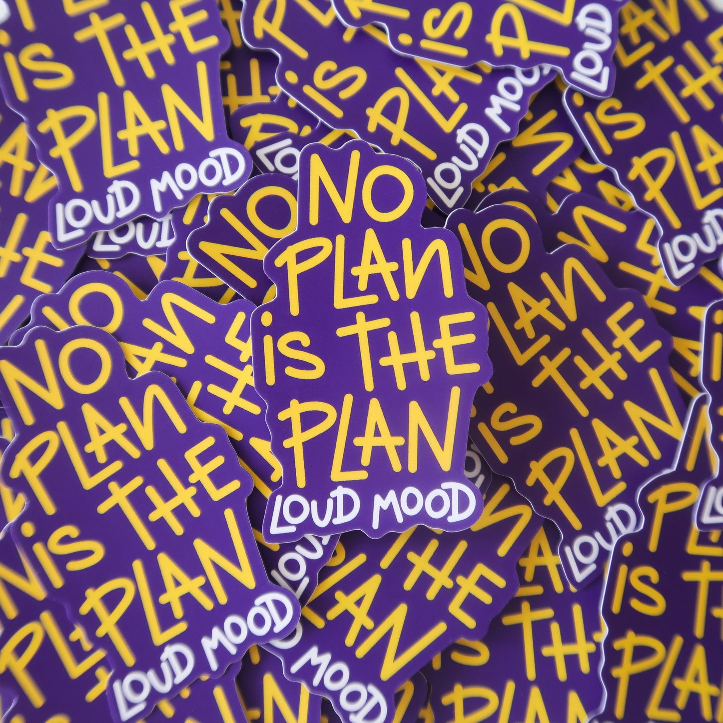 NO PLAN STICKER