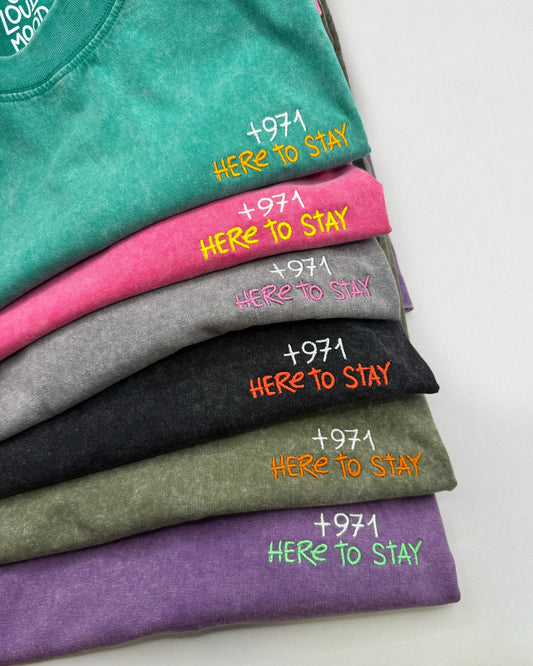 PRE-ORDER +971 HERE TO STAY TEE