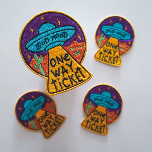 ONE WAY TICKET PATCH
